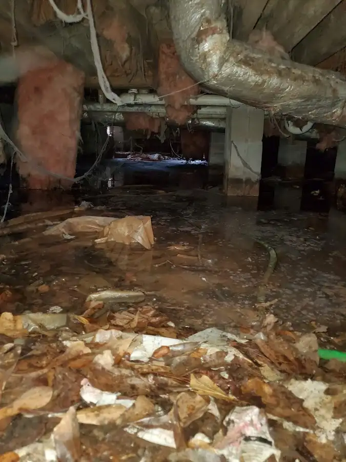 Crawl space flood assessment for Commercial Water Damage Restoration in Vail